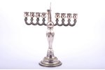 svečturis, sudrabs, 925 prove, 311.20 g, 27 x 23.2 cm, Izraēla...