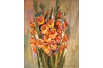 Uzticis Valters (1914 - 1991), Gladiolus, 1990, carton, oil, 69 x 56 cm...