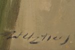Uzticis Valters (1914 - 1991), Gladiolas, 1990 g., kartons, eļļa, 69 x 56 cm...