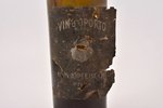 bottle, Vin d'Oporto blanc, М. Юргенсон, Рига, Russia, the beginning of the 20th cent., 28 cm...