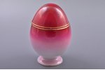 easter egg, "Christ is Risen!", porcelain, M.S. Kuznetsov manufactory, Riga (Latvia), Russia, h 13 c...
