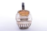 cream jug, silver, 84 standard, 132.60 g, h (with handle) 9 cm, by Matvey Grechushnikov, 1829, Mosco...