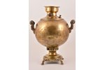 samovar, Vorontsov manufactory in Tula, shape "Ball", leak-proof, bronze, brass, tin, Russia, 1866-1...
