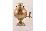 samovar, Vorontsov manufactory in Tula, shape "Ball", leak-proof, bronze, brass, tin, Russia, 1866-1...