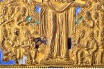 ikona, Dievmāte Visu sērojošo Prieks, vara sakausējuma, 6-krāsu emalja, Krievijas impērija, 19. gs.,...