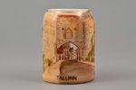 кружка, "Таллинн", маленький размер, фарфор, Лангебраун, Эстония, 20-30е годы 20го века, h 4.5 см...