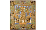 icon, Our Lady of Smolensk, copper alloy, 6-color enamel, Russia, the border of the 19th and the 20t...