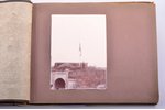 set of photo album and individual photos (38 photos) with documents; photo-historical archive, depic...