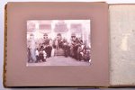 set of photo album and individual photos (38 photos) with documents; photo-historical archive, depic...