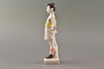 figurine, Young goal-keeper, porcelain, USSR, LFZ - Lomonosov porcelain factory, molder - Ija Venkov...