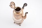 small teapot, silver, 830 standard, total weight of item 596.30, h 23.9 cm, 1912, Sweden...