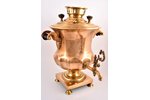 samovar, by N. N. Malikov?, shape - semivase, 4 litres, tombac, Russia, the middle of the 19th cent....