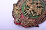 badge, Guardianship of folk sobriety, Russia, 1895-1917, 55.5 x 43.1 mm, 37 g...