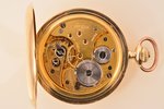 pocket watch, "Omega", Switzerland, gold, 56, 585, 14 K standart, 94.09 g, 6.3 x 5.1 cm, Ø 46.1 mm,...