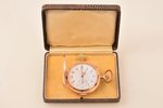 kabatas pulkstenis, ceturkšņa repetīrs ar hronometru, Šveice, 19. un 20. gadsimtu robeža, zelts, 56,...