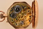 pocket watch, Switzerland, gold, 14 K standart, 21.48 g, 3.7 x 2.9 cm, Ø 22 mm, in a case...