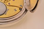 pocket watch, "Zenith", Switzerland, silver, 800 standart, 93.03 g, 6.5 x 5.1 cm, Ø 46 mm...