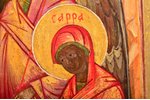 ikona, Ābrahama viesmīlība - Vecās Derības Svētā Trīsvienība, dēlis, gleznojums, zeltījums, Krievija...