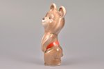 figurine, The Olympic Bear, porcelain, USSR, Poltava porcelain factory, 1965-1991, 13.2 cm...