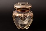 чайница, серебро, С гравировкой (A. Goldhan Bintenhof 1833-1883), 84 проба, вес серебра 36.05, штихе...