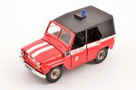 car model, UAZ 469 Nr. А34, "Fire department", with trailer, conversion, metal, USSR, Russia...