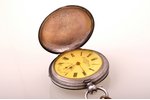 kabatas pulkstenis, "Georges Favre Jaсot", ar atslēdziņu, Šveice, 19. un 20. gadsimtu robeža, sudrab...