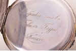 карманные часы, "Павелъ Буре", Российская империя, Швейцария, начало 20-го века, серебро, 84, 875 пр...