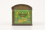 коробочка, V. Ķuze Rīgā, металл, Латвия, 20-30е годы 20го века, 8.2 x 5.5 x 5.3 см...