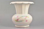 vase, porcelain, M.S. Kuznetsov manufactory, Riga (Latvia), 1937-1940, h 20.9 cm, discarded item...