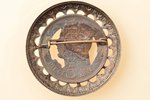 сакта, из монеты 5 латов, серебро, 26.95 г., размер изделия Ø 5.05 см, 20-30е годы 20го века, Латвия...