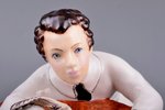 figurine, Lyceum student Pushkin at the table (Young Pushkin), porcelain, Riga (Latvia), LFZ - Lomon...