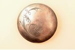 a brooch, sakta, silver, 875 standard, 14.50 g., the item's dimensions Ø 5.5 cm, the 20ties of 20th...