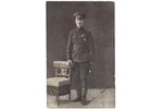 postcard, Latvian rifleman, Staff-Captain F. Briedis, Latvia, Russia, beginning of 20th cent., 13.1...