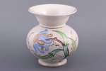 vase, porcelain, Riga Ceramics Factory, signed painter's work, handpainted by Vera Kauriņa, Riga (La...