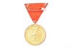 медаль, знак отличия Креста Признания, малого размера, в футляре, 1-я степень, Латвия, 20е-30е годы...