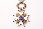 the Order of Three Stars, 4th class, Latvia, 20ies of 20th cent., 60.9 x 38.4 mm, 875 standard, in a...