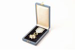 the Order of Three Stars, 5th class, Latvia, 20ies of 20th cent., 60.9 x 38.5 mm, 875 standard, in a...