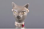 figurine, Cat Lady, porcelain, Ukraine, Korosten Porcelain Factory, molder - A.G. Shevchenko, the 90...