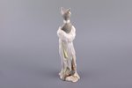 figurine, Cat Lady, porcelain, Ukraine, Korosten Porcelain Factory, molder - A.G. Shevchenko, the 90...