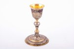 cup, silver, 700 standart, gilding, the middle of the 18th cent., 262.95 g, Lithuania(?), h 16.6 cm,...