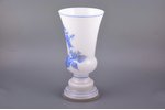 vase, milk glass, the 30ties of 20th cent., h 25 cm...