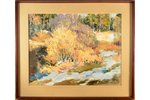 Vinters Edgars (1919-2014), Late Autumn, 1988, carton, oil, 38 x 48.5 cm...