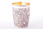 goblet, silver, 78.85 g, silver stamping, h 8.8 cm, by Peter Fedorov Serebrenikov, 1759-1784, Moscow...