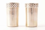 pair of beakers, silver, 84 standard, 53.80 g, h - 5, Ø - 2.9 cm, by Karl Franzevich Fend (Fent), 18...