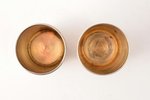 pair of beakers, silver, 84 standard, 53.80 g, h - 5, Ø - 2.9 cm, by Karl Franzevich Fend (Fent), 18...