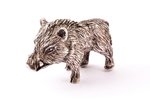 Figurine "Wild boar", 925 standard, 93.97 g, 4.9 x 1.9 x 3.1 cm...