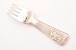fork, silver, for children, Tiffany & Co., 925 standard, 40.35 g, 11.2 cm...