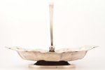 candy-bowl, silver, 875 standard, 1089 g, 34.1 x 25.7 cm, the 20-30ties of 20th cent., Latvia...