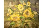 Kuļikovskis Juris (1955-2018), Sunflowers, 1979, paper, water colour, 49.5 x 61 cm...