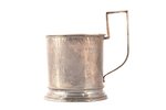 tea glass-holder, silver, 84 standard, 83.78 g, engraving, Ivan Butuzov's workshop, 1908-1917, Mosco...